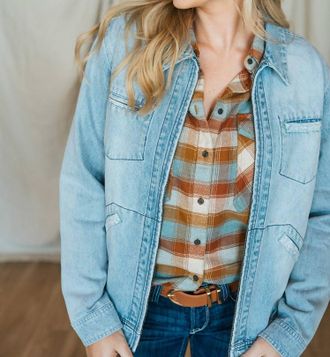 Tasha Polizzi Romy Denim Jacket In Washed Blue