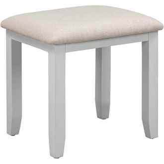 Seconique Bordeaux Dressing Table Stool in Light Grey