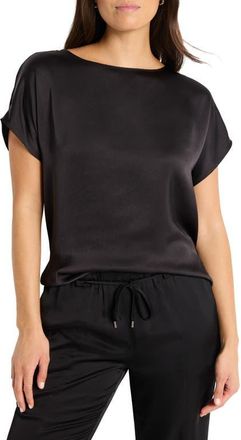 Nic+Zoe Day Gloss Shirt in Black Onyx at Nordstrom, Size Xx-Large