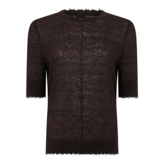 Pinko Pinko, Dames, Truien, Bruin, Maat: M Wol