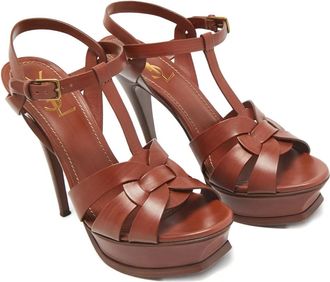 Saint Laurent Sandali Tribute - Marrone