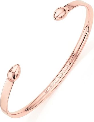 Monica Vinader Rose Gold Fiji Bud Cuff