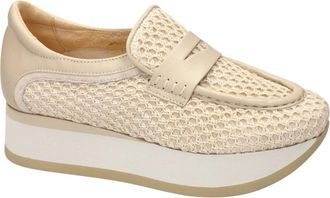 Softwaves Schoenen, Dames, Beige, 36 EU, Leer, Caela Loafers