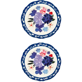 BITOSSI HOME Plato de Frutas Cm.20,5 Ramo Azul - Set 2