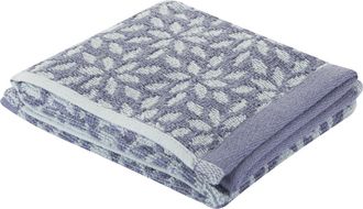 KASANOVA Asciugamano ospite 40x50 cm fiori blu in cotone