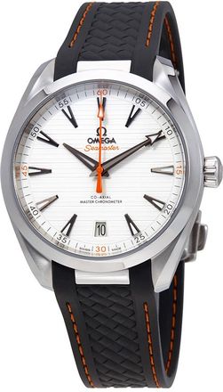 Omega Pre-owned Omega Seamaster Aqua Terra Automatic Chronometer Silver Dial Mens Watch 220.12.41.21.02.002