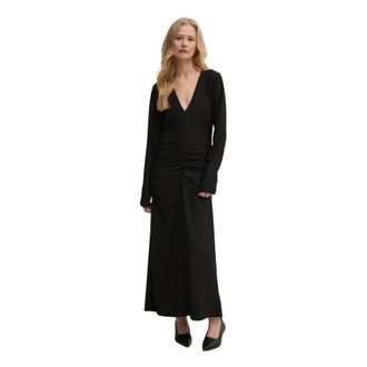 Gestuz Maxi Jurk - Dames - Maxi kleedjes - Zwart - XS - Polyester - Kleedjes