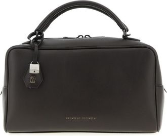 Brunello Cucinelli Brown Boston Explorer Medium Handbag