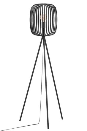 Eglo Eglo Romazzina Contemporary Caged Tripod Floor Lamp in Black