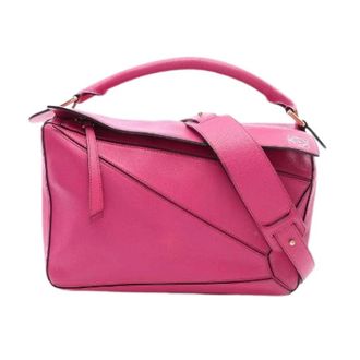Loewe Pre-owned Puzzle Bag Medium 2Way Handbag - Dames - Pre-owned - Roze - Maat: ONE Size Leer
