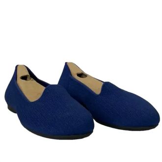 Rothy's Womens Lounge Casual Slip-On Loafer In Cosmic Blue