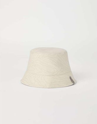 Brunello Cucinelli Womens Off White Cotton Bucket Hat