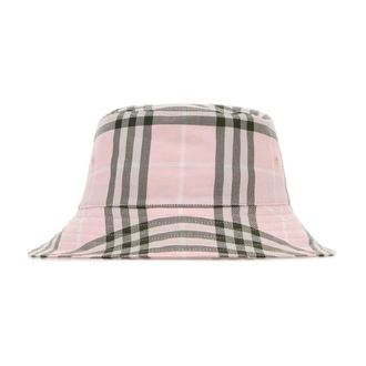 Burberry Embroidered Canvas Bucket Hat - unisex - Burberry - Accessories - Pink - S - Accessories