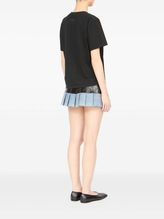 Maison Margiela Logo-Print Cotton T-Shirt - Black