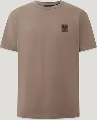 Belstaff Mens Belstaff Short Sleeved Mens Logo Patch T-Shirt - Asphalt - Grey - Size: 42