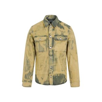 Dries Van Noten Lime Cotton Curtis Shirt