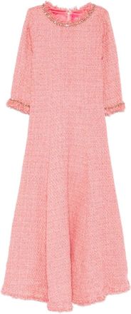 Miau by Clara Rotescu Abito lungo con decorazione - Rosa