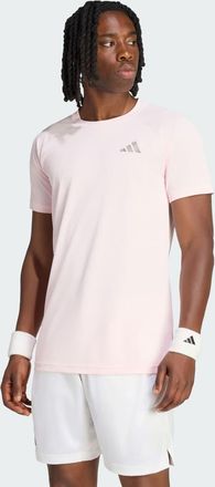 adidas T-shirt da tennis climacool+ freelift pro in rosa distillato