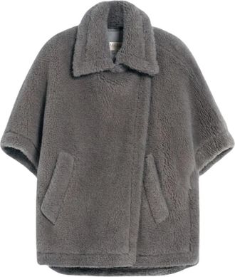 Max Mara Cape - Dames - Ponchos - Grijs - ONE Size - Wol - Jassen