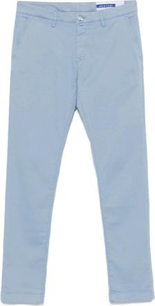 Jacob Cohen Chino Broeken - Heren - Chinos - Blauw - W30 - Katoen - Broeken