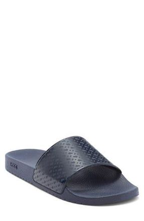BOSS Aryeh Slide Sandal in Dark Blue at Nordstrom Rack, Size 13Us / 12Uk