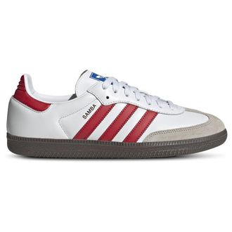 adidas Mens Originals Samba - Shoes White/Better Scarlet Size 11.0