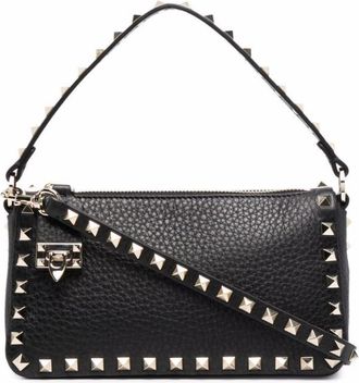 Valentino Garavani Black Rockstud Small Shoulder Bag