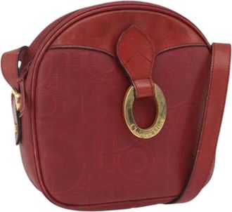 Dior Pre-owned Cross Body Bags, female, Red, Size: ONE SIZE Pre-owned Trotter Canvas Shoulder Bag
