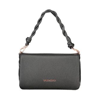 Valentino Handbags, female, Black, Size: ONE SIZE Polyethylene Handbag with Adjustable Strap and Secure Closure