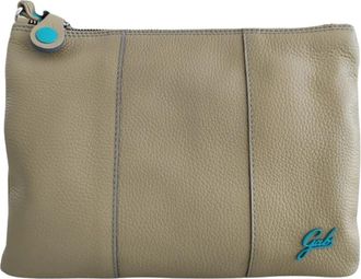 Gabs Groene leren crossbody handtas Beyonce M - Dames - Clutches - Beige - ONE Size - Leer - Tassen