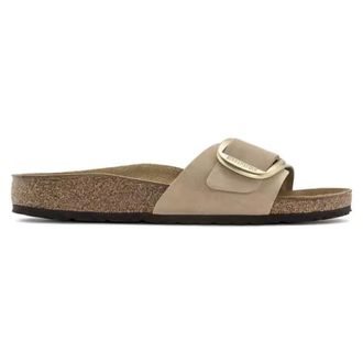 Birkenstock Sliders, female, Beige, Size: 10 US Madrid Big Buckle
