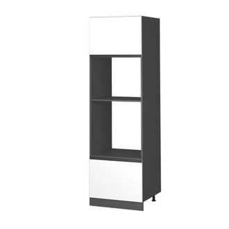 Vicco Armario Para Microondas R-line, Blanco, 60 Cm Forma De J