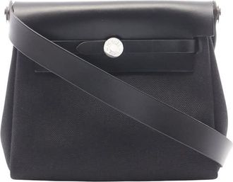 Herm&egrave;s Pre-owned Hermes Military Toile and Vache Hunter Herbag Zip 20 Ladies 4C00Z6ZB5Z2PGA01