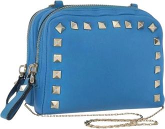 Valentino Pre-owned Cross Body Bags, female, Blue, Size: ONE SIZE Pre-owned Vintage Shoulder Bag
