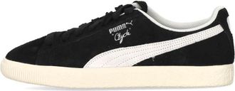 Puma Clyde Hairy Suede Lage Schoen Zwart/Ivoor - Heren - Sneakers - Zwart - 46 EU - Su&egrave;de - Schoenen