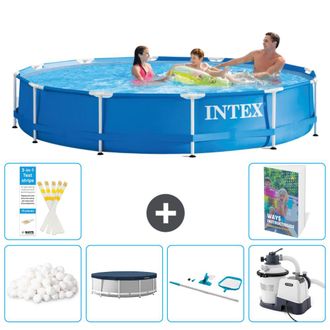 Intex Piscina Con Estructura Redonda - 366x76 Cm - 7-piezas S153