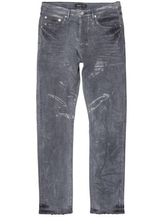 Purple Jeans slim con effetto sfumato - Grigio