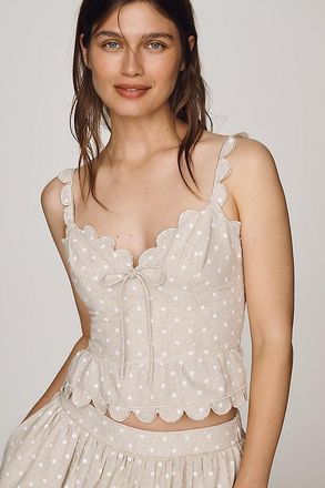 En Saison Elise Peplum Tank Top