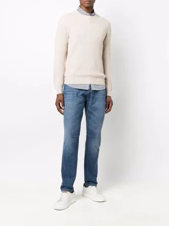 Brunello Cucinelli Mens Light-Wash Straight-Leg Jeans Aw26 M