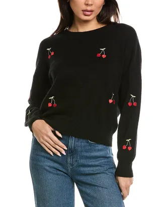 Brodie Love Cherry Crewneck Wool & Cashmere-Blend Sweater