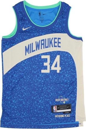 Nike City Edition Basketbal Tanktop - Heren - Fitness - Blauw - S - Polyester - Fitness