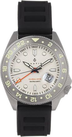 Nautis Global Dive White Dial Mens Watch 18093R-E