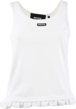 Rotate Tank Top Con Volant Logo - Dames - Tops zonder mouwen - Wit - L - Tops
