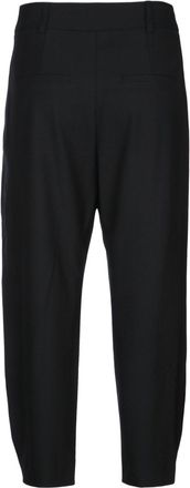 iBlues Womens Magnete Trousers Black Polyester Viscose