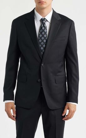 Bonobos Jetsetter Standard Fit Black Stretch Wool Suit Jacket at Nordstrom, Size 46 Regular
