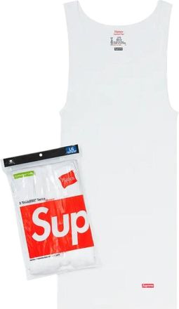 SUPREME Hanes Tagless Tank Tops (3 Pack) White SS23A41-WHITE