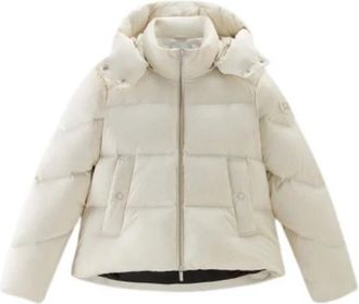 Woolrich Short Alsea Down Jacket - Dames - Winterjassen - Beige - XS - Jassen