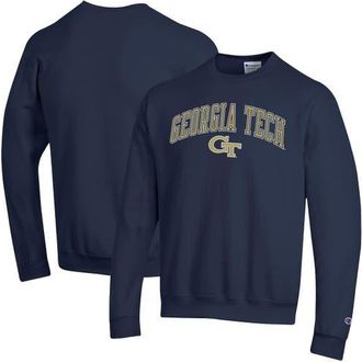 Champion Mens Champion Navy Georgia Tech Yellow Jackets Arch Over Logo Pullover Sweatshirt at Nordstrom, Size Xx-Large