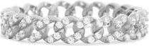 The Lovery CZ Curb Link Ring in Silver at Nordstrom, Size 7