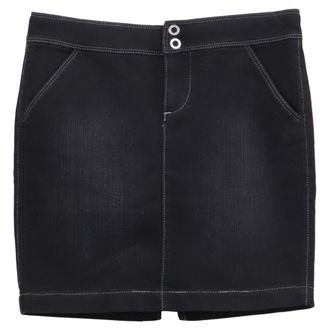 A|X Armani Exchange Mini Skirt in Black Cotton